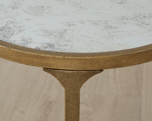 Korajane - Antique Gold - Round End Table