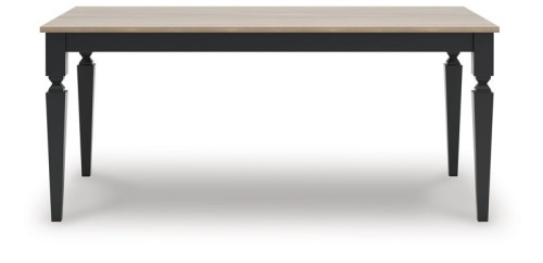Brenkerton - Grayish Brown / Black - Rectangular Dining Room Table