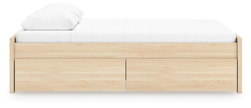 Onita - Natural - Twin Platform Bed With 1 Side Storage