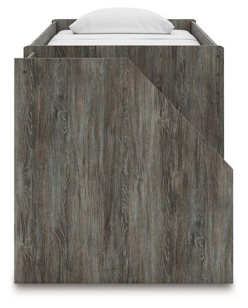 Frandern - Gray - Twin Loft Bed With Drawer Storage