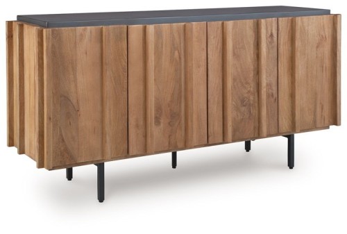 Quintavious - Brown / Charcoal - Accent Cabinet