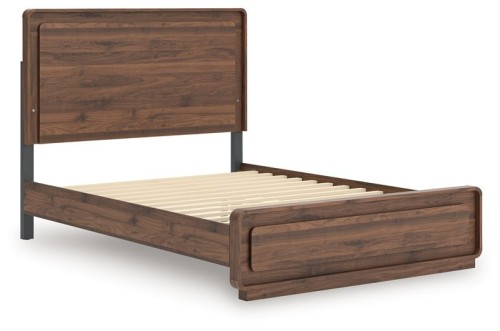 Fortlorn - California King Panel Bed - Walnut Brown