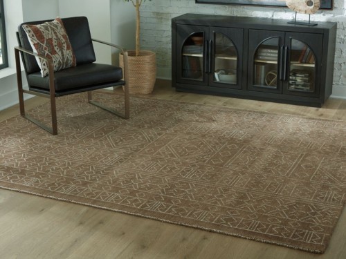 Merrittman - Brown / Ivory - Medium Rug