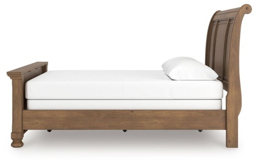 Feddinger - Medium Brown - King Sleigh Bed