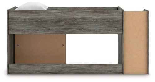 Frandern - Gray - Twin Loft Bed With Drawer Storage