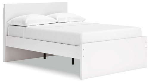 Onita - White - Queen Panel Platform Bed With 2 Side Storage