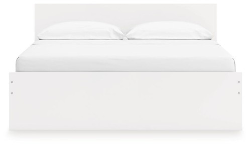 Onita - White - Queen Panel Platform Bed With 2 Side Storage