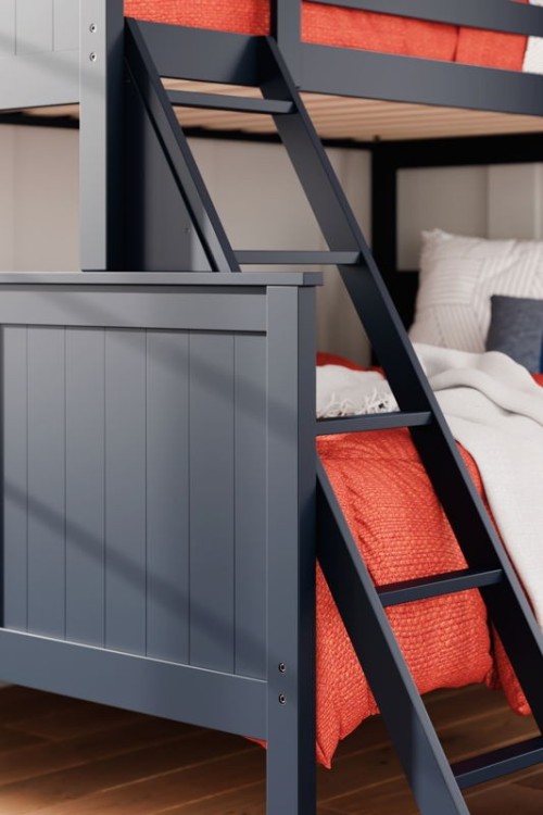 Nextonfort - Black - Twin Over Twin Bunk Bed