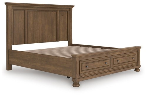 Feddinger - Medium Brown - California King Panel Storage Bed