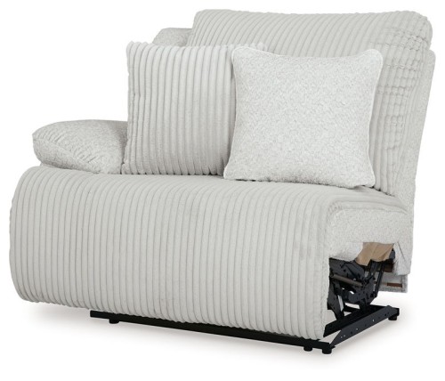 Top Tier - Alloy - 3-Piece Sectional Reclining Chofa With Raf Press Back Chaise