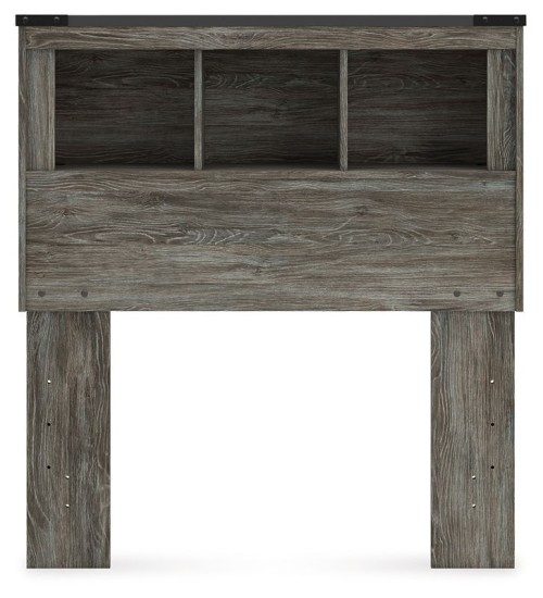 Frandern - Gray - Full Bookcase Headboard