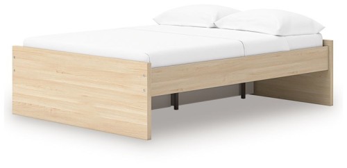 Onita - Natural - Twin Platform Bed With 1 Side Storage