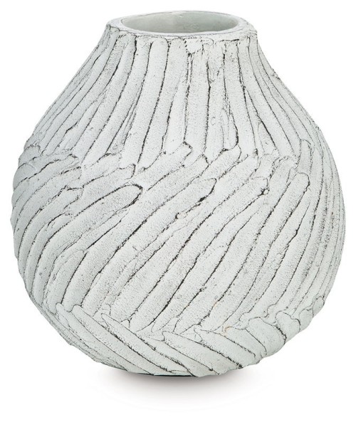 Shelvie - Distressed White - Vase - 12"