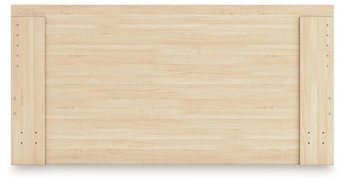 Onita - Natural - Twin Panel Platform Bed With 1 Side Storage