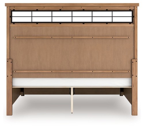 Taffenbrook - Medium Brown - Queen Panel Storage Bed