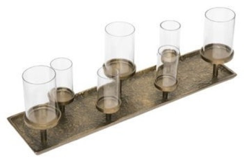 Wallmond - Antique Brass Finish - Candle Holder
