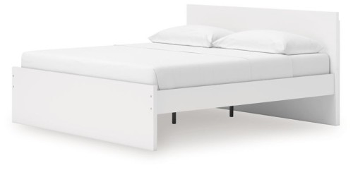 Onita - White - Queen Panel Platform Bed With 2 Side Storage
