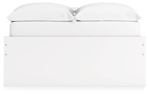 Onita - White - Queen Platform Bed With 2 Side Storage