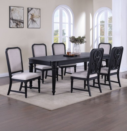 Kingsbury - 5 Piece Dining Room Set - Black / Gray