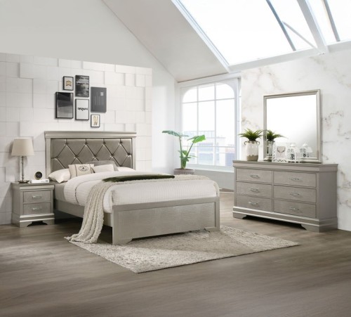 Amalia - Full 4 Piece Bedroom Set - Black