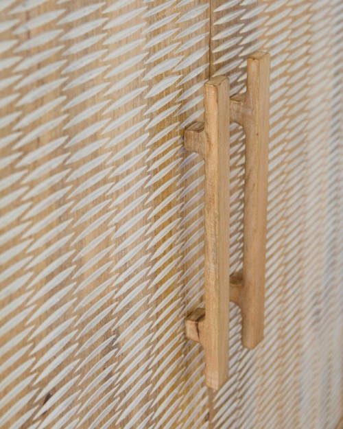 Dallinbury - Natural / White Wash - Accent Cabinet