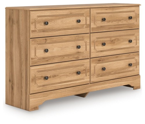 Aleaport - Warm Brown - Dresser and Mirror