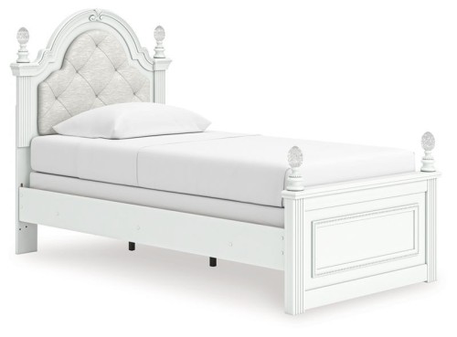 Kozlani - Full Upholstered Panel Bed - White