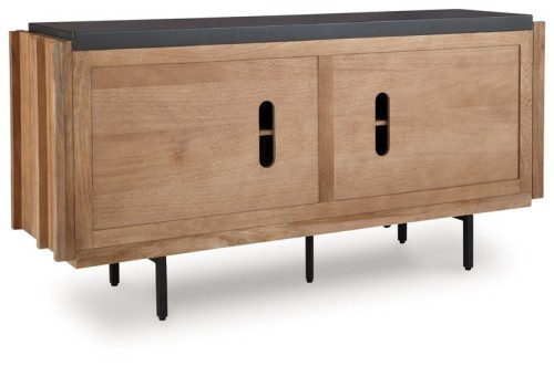 Quintavious - Brown / Charcoal - Accent Cabinet