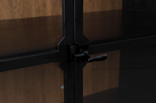 Greddinton - Black / Brown - Display Cabinet