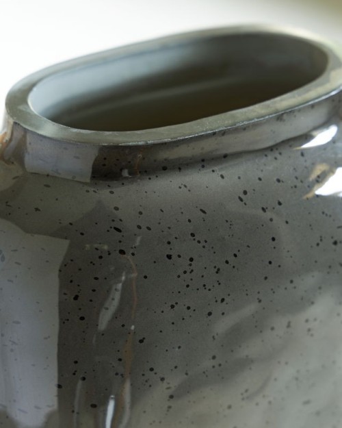 Kierlain - Gray / Black - Vase - 12.25'