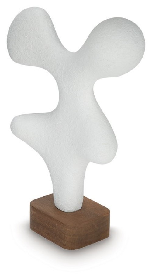 Lavarsen - White / Brown - Sculpture - 25.75"