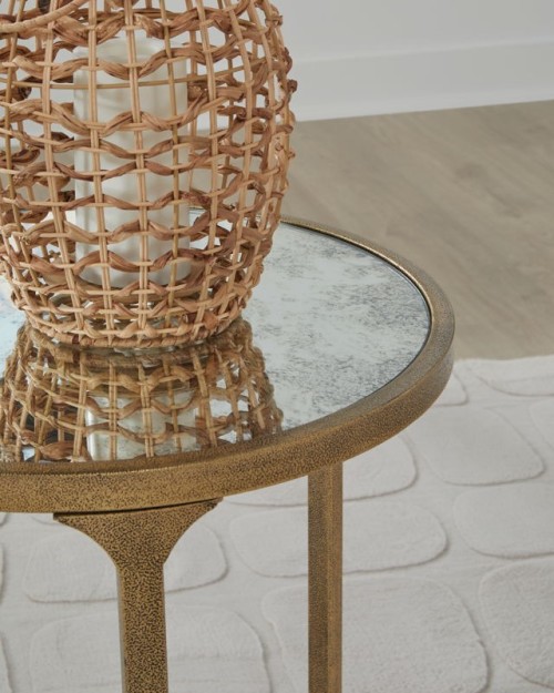 Korajane - Antique Gold - Round End Table