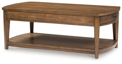 Burkbyer - Brown - Rectangular End Table