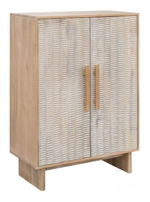 Dallinbury - Natural / White Wash - Accent Cabinet