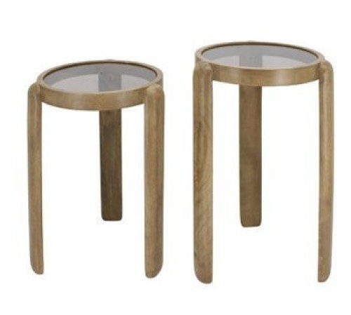 Jossor - Light Brown - Accent Table Set (Set of 2)