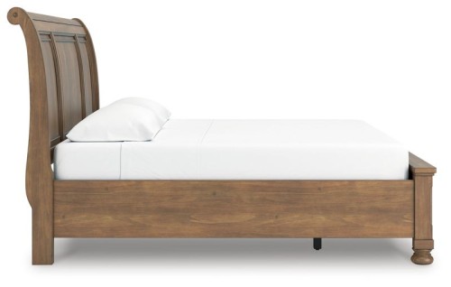 Feddinger - Medium Brown - California King Storage Sleigh Bed