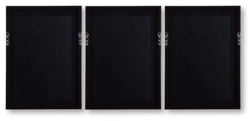 Jossletts - Orange / Black / Ivory - Wall Art Set (Set of 3)