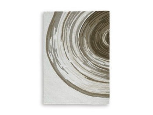 Rizwana - Ivory / Brown / Gray - Medium Rug
