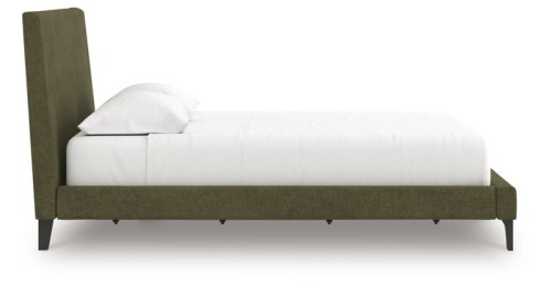 Chirason - Sage Green - California King Upholstered Bed With Roll Slats