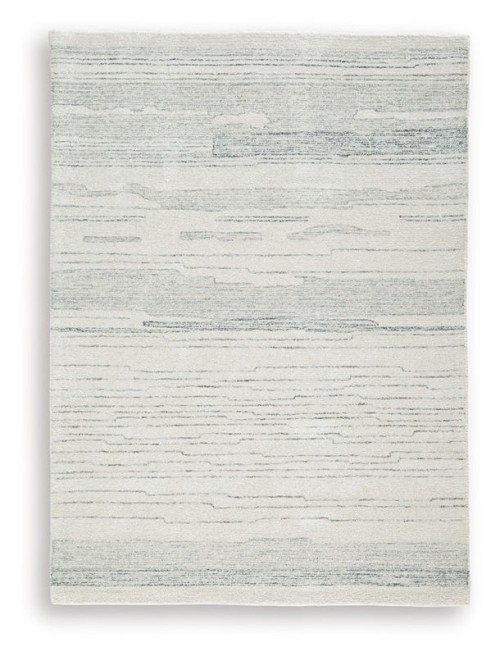Genemost - Ivory / Blue - Medium Rug