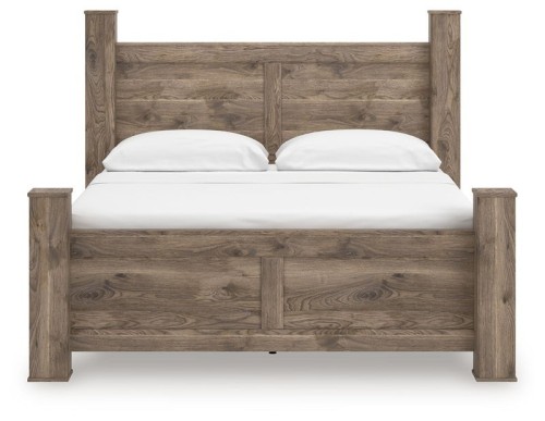 Rusticott - Brown - Queen Poster Bed