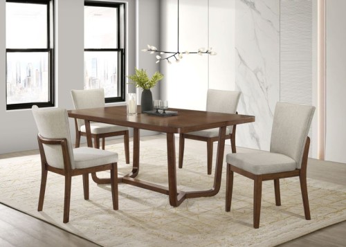 Salerno - 6 Piece Dining Room Set - Brown