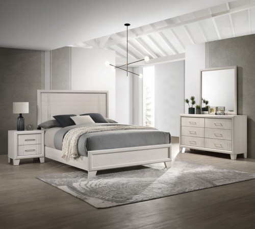 Charlie - Full 5 Piece Bedroom Set - Charcoal