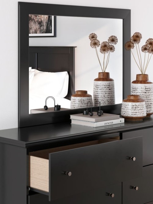 Maribel - Black - Dresser and Mirror