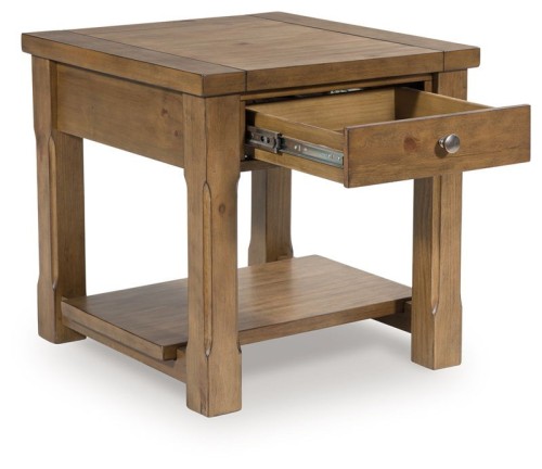 Vandenmore - Medium Brown - Rectangular End Table