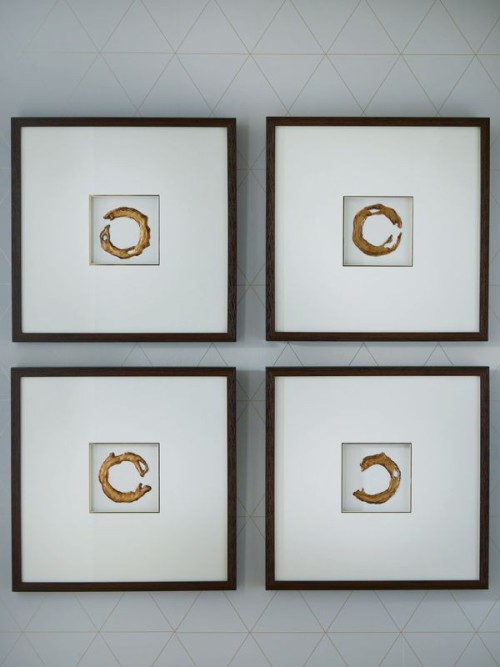 Dallbourne - White / Gold Finish - Wall Art Set (Set of 4)