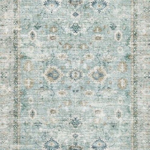 Ladstoney - Teal / Beige / Ochre - Medium Rug