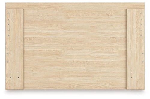 Onita - Natural - Twin Panel Platform Bed With 1 Side Storage