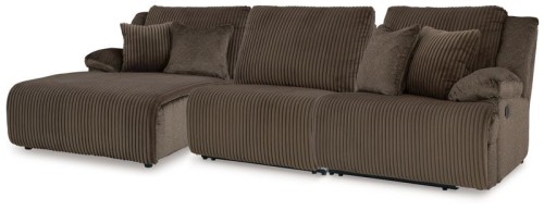 Top Tier - Chocolate - 5-Piece Reclining Sectional