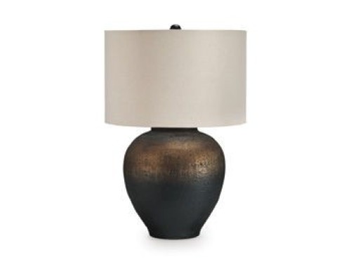Newgerhard - Brown / Black - Metal Table Lamp